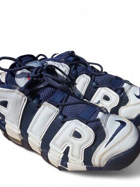 Nike Air More Uptempo Midnight Navy White 414962-104  Mens Size 6.5  OG Retro